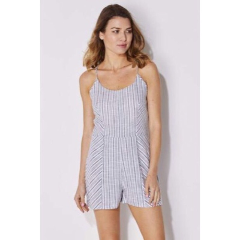 Olive & Oak new without tags blue white romper!